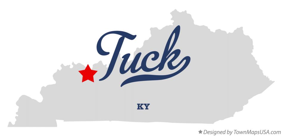 Map of Tuck Kentucky KY