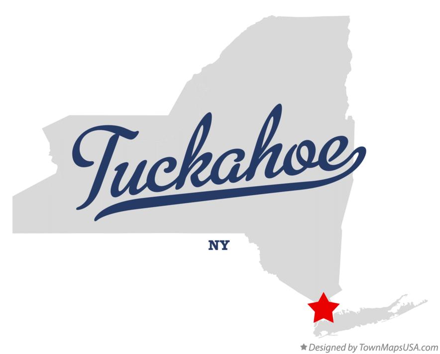 Map of Tuckahoe New York NY