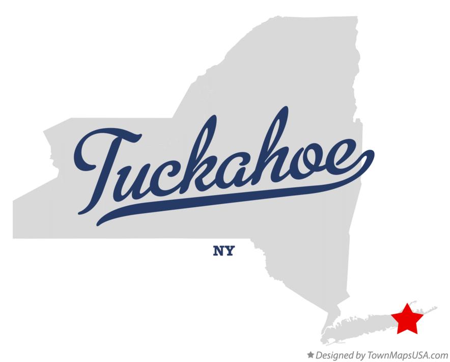 Map of Tuckahoe New York NY