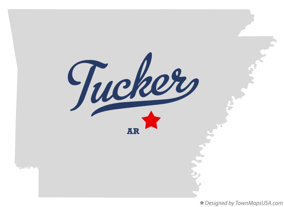 Map of Tucker Arkansas AR