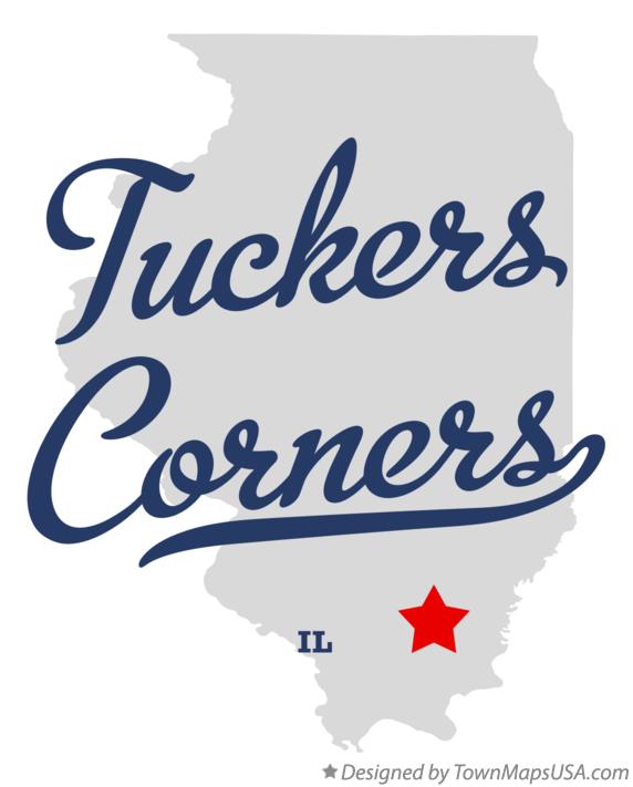 Map of Tuckers Corners Illinois IL