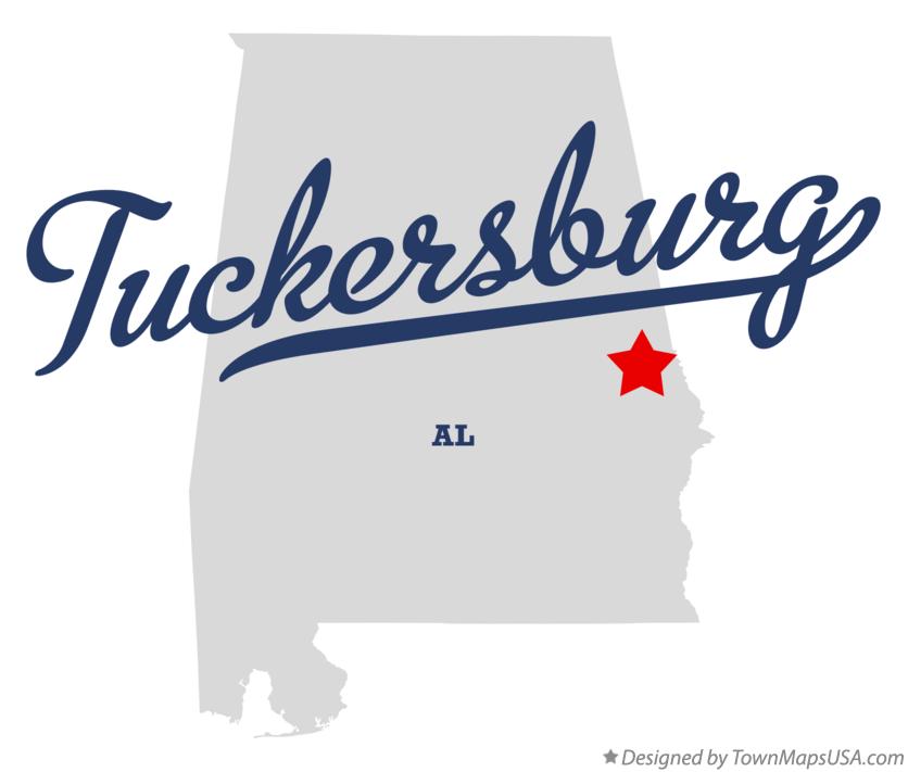 Map of Tuckersburg Alabama AL
