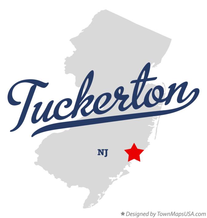 Map of Tuckerton New Jersey NJ
