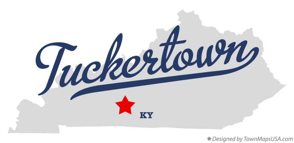 Map of Tuckertown Kentucky KY