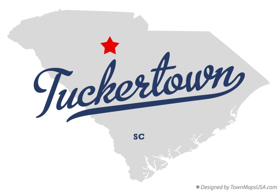 Map of Tuckertown South Carolina SC