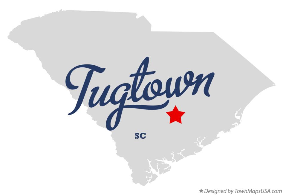 Map of Tugtown South Carolina SC