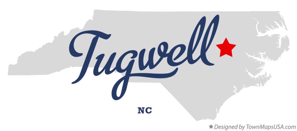 Map of Tugwell North Carolina NC