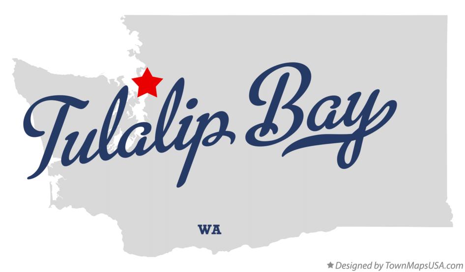 Map of Tulalip Bay Washington WA
