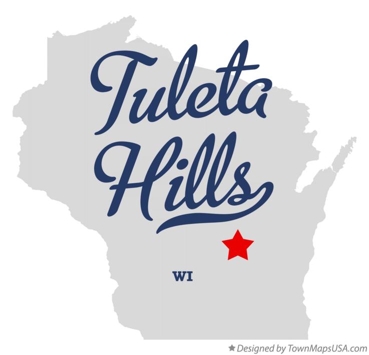 Map of Tuleta Hills Wisconsin WI