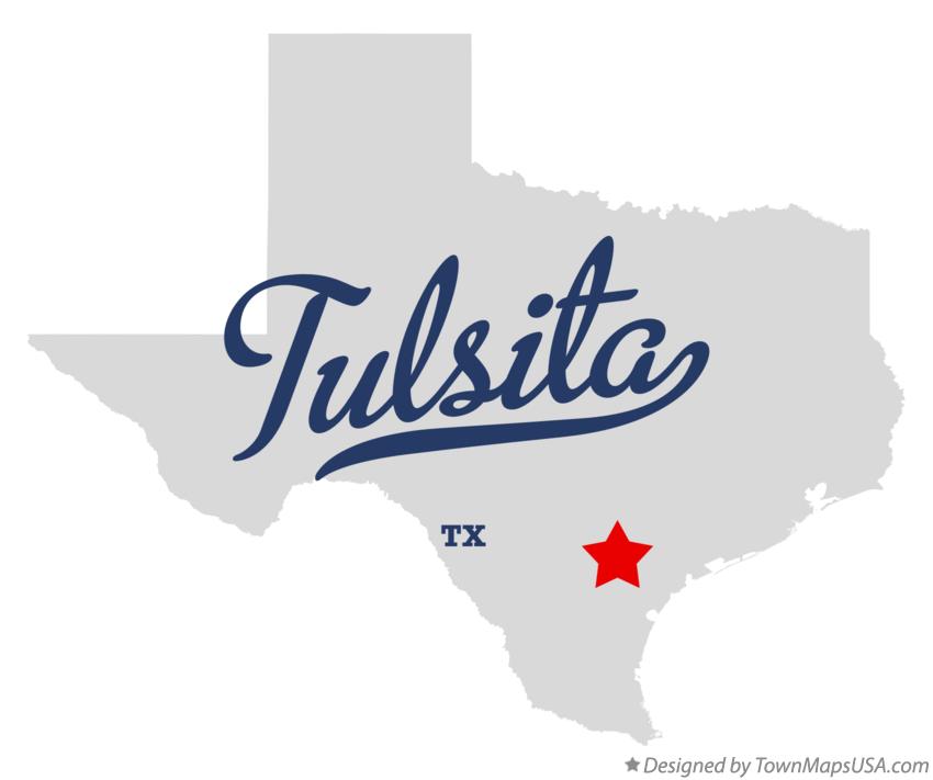 Map of Tulsita Texas TX