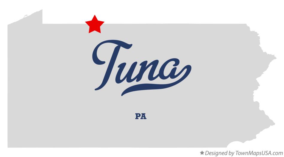 Map of Tuna Pennsylvania PA