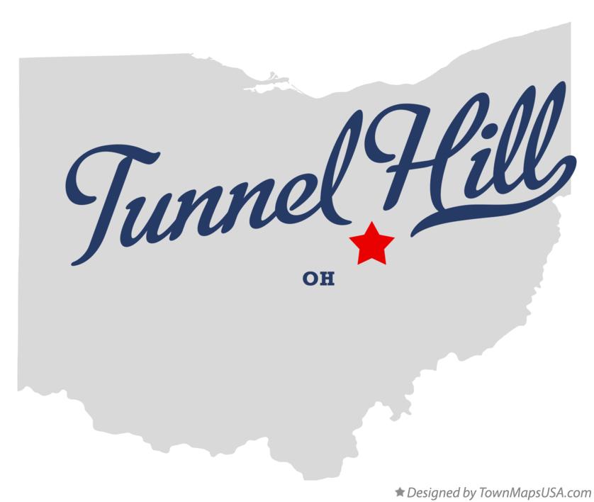 Map of Tunnel Hill Ohio OH