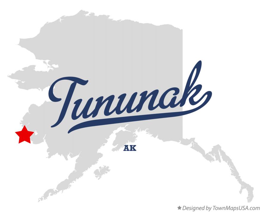 Map of Tununak Alaska AK