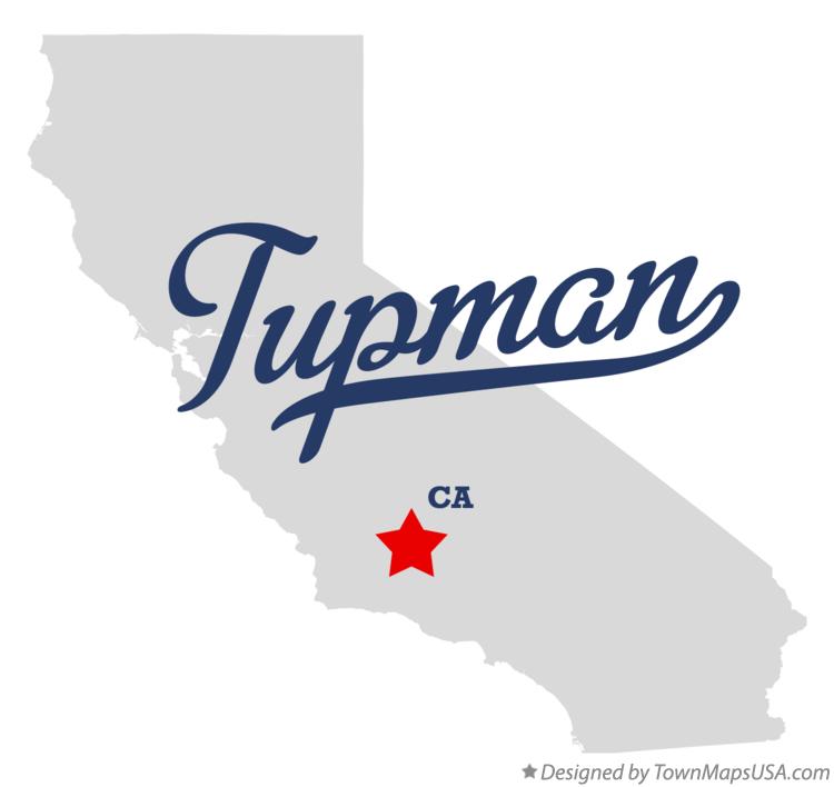 Map of Tupman California CA