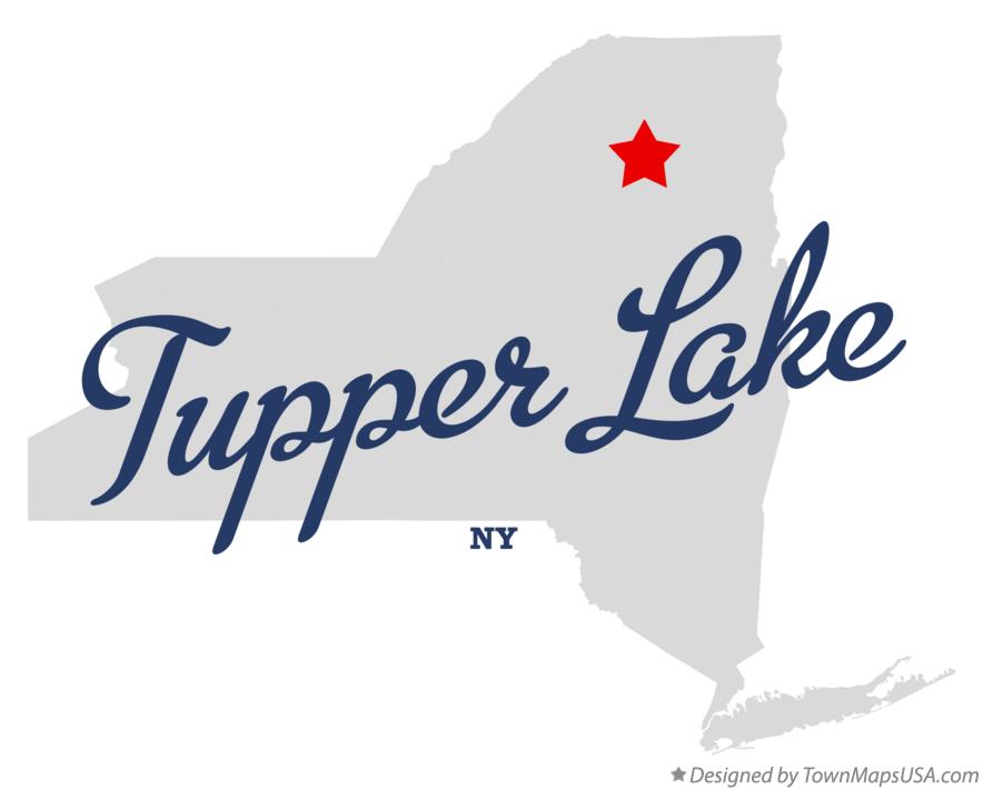 Map of Tupper Lake New York NY