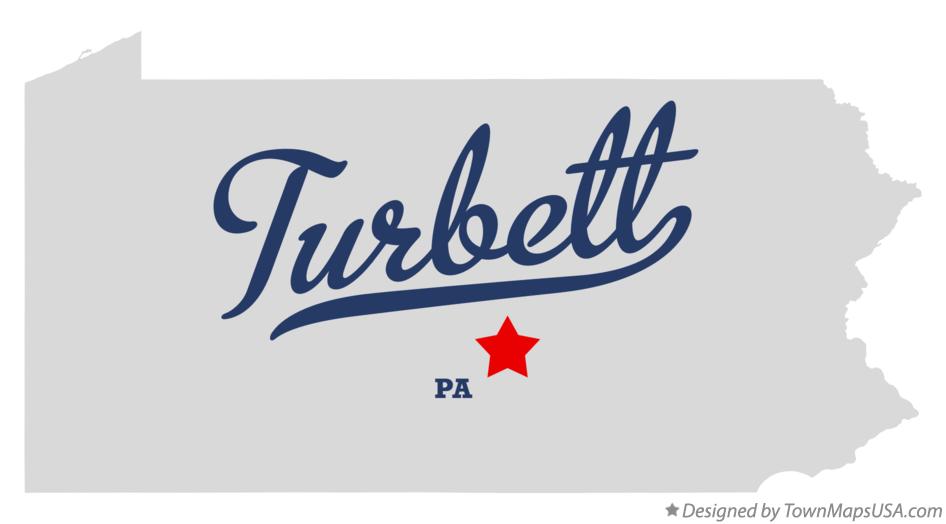Map of Turbett Pennsylvania PA