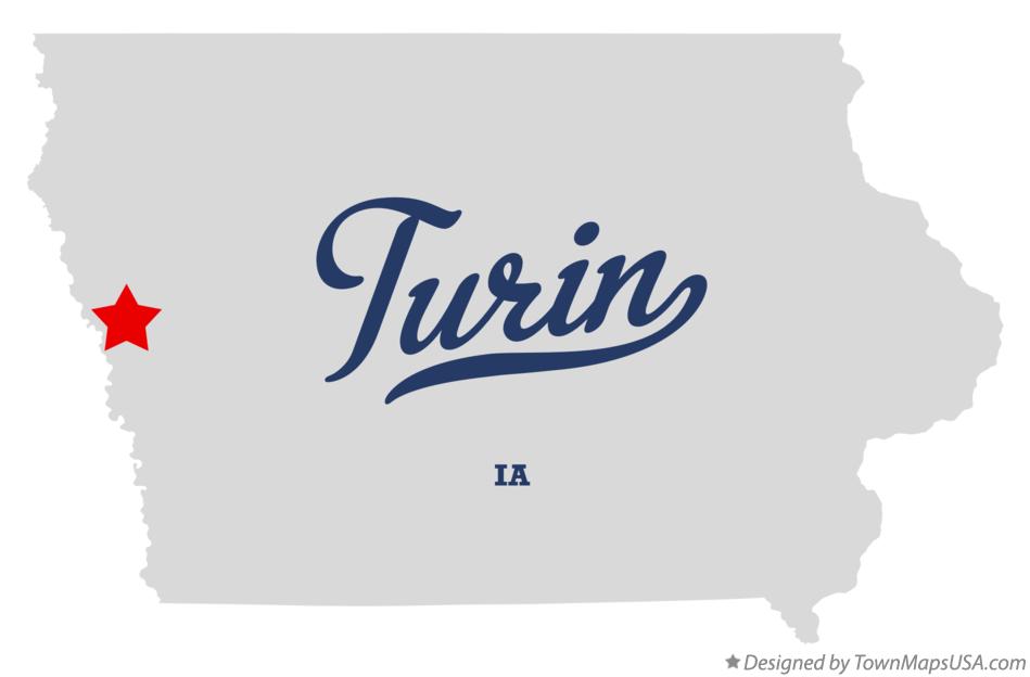 Map of Turin Iowa IA