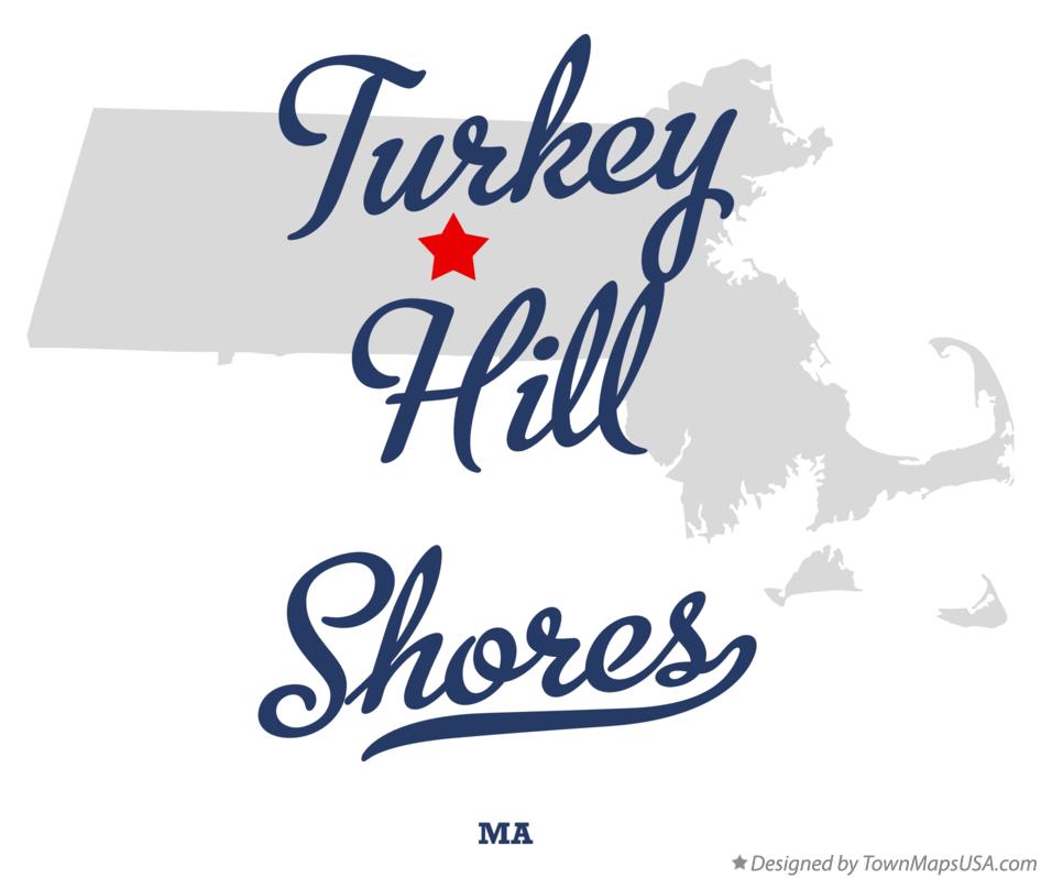 Map of Turkey Hill Shores Massachusetts MA