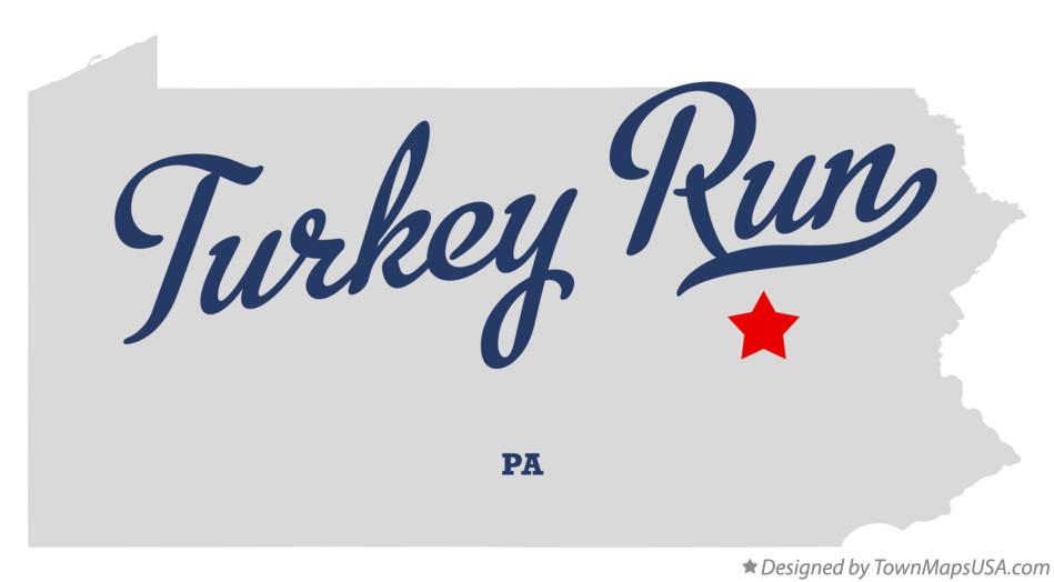 Map of Turkey Run Pennsylvania PA