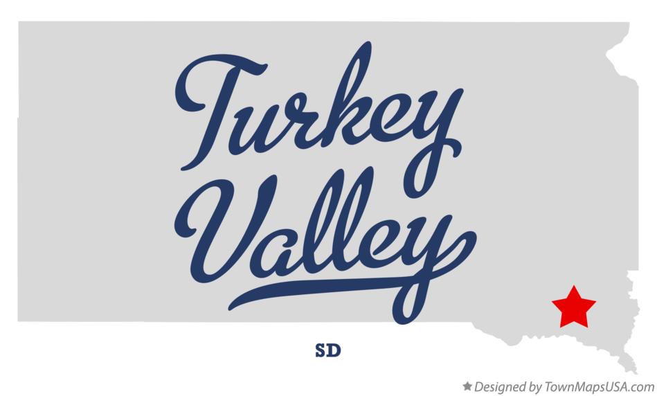 Map of Turkey Valley South Dakota SD