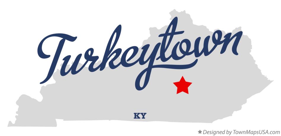 Map of Turkeytown Kentucky KY
