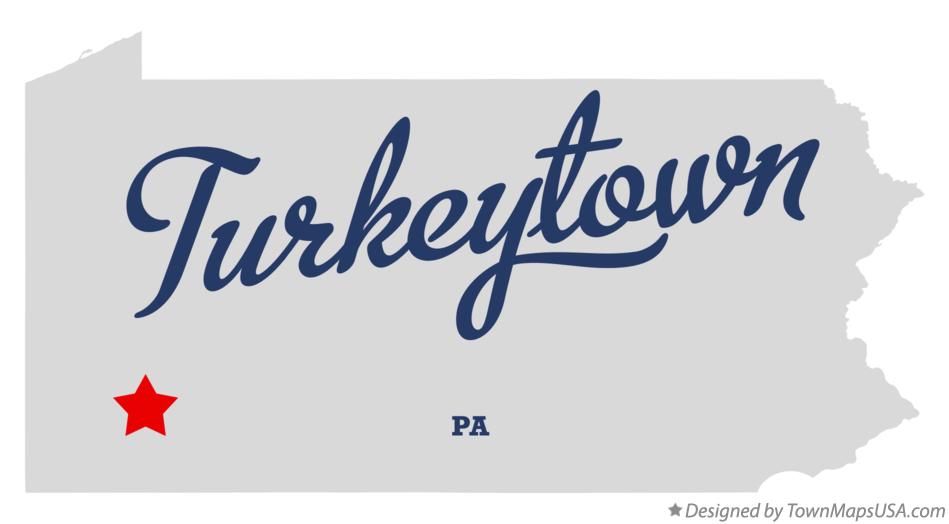Map of Turkeytown Pennsylvania PA