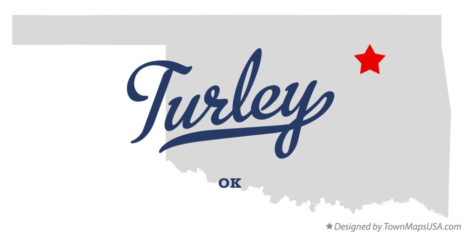 Map of Turley Oklahoma OK