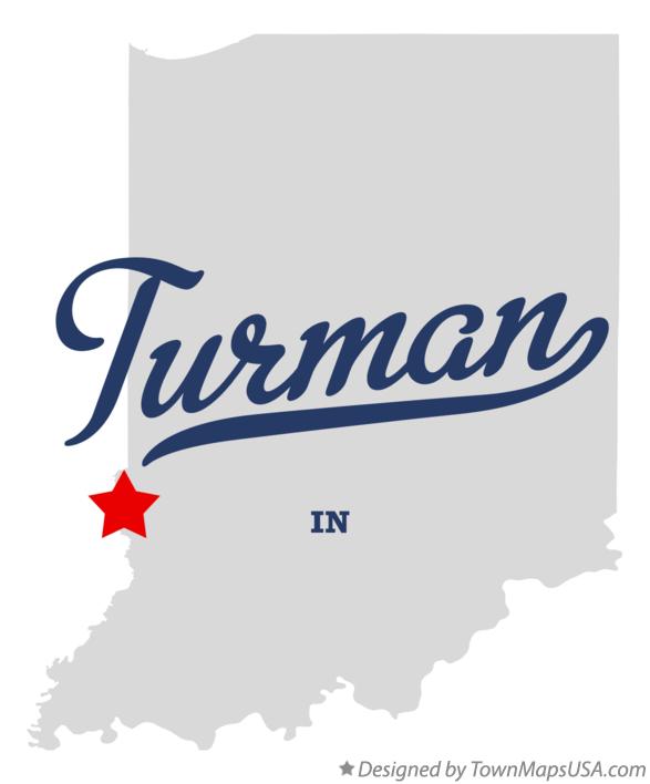 Map of Turman Indiana IN