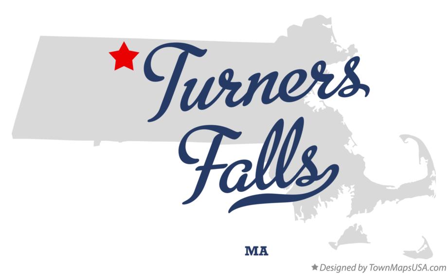 Map of Turners Falls Massachusetts MA