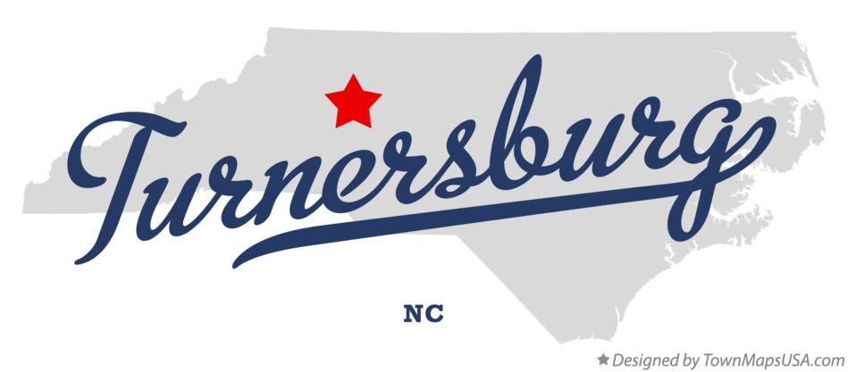 Map of Turnersburg North Carolina NC