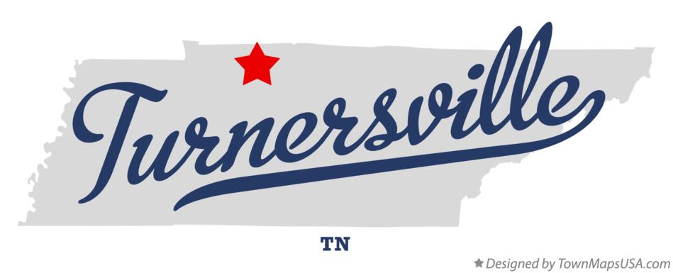 Map of Turnersville Tennessee TN