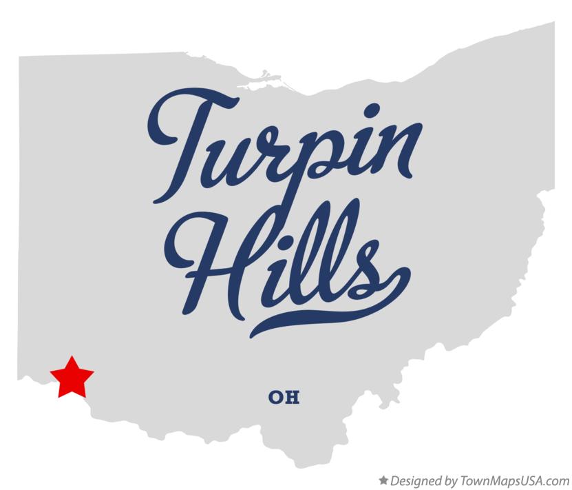 Map of Turpin Hills Ohio OH