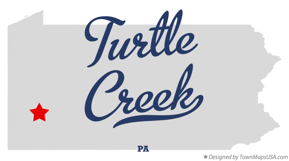Map of Turtle Creek Pennsylvania PA