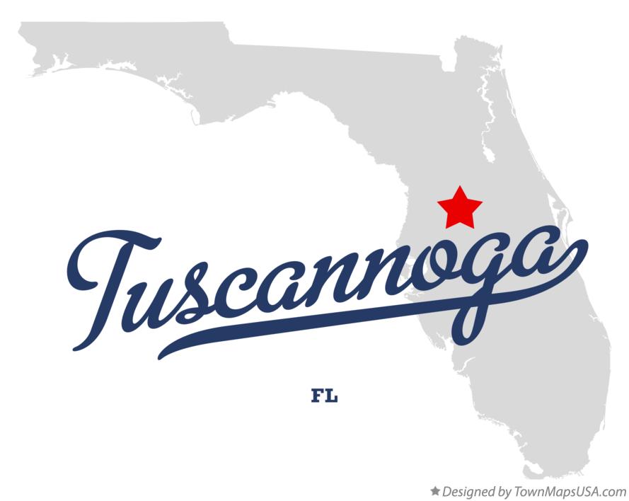 Map of Tuscannoga Florida FL