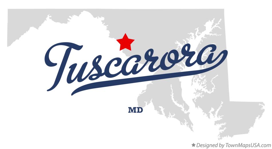 Map of Tuscarora Maryland MD