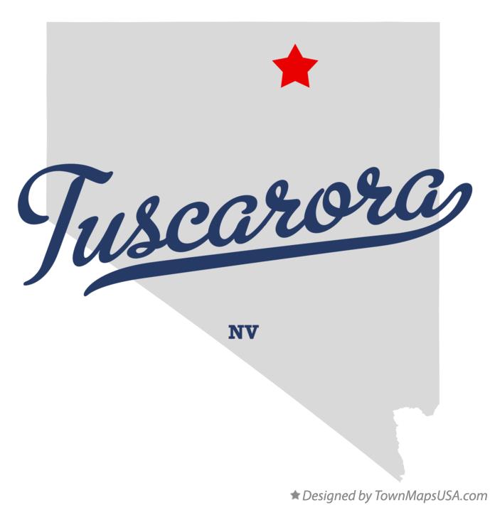 Map of Tuscarora Nevada NV
