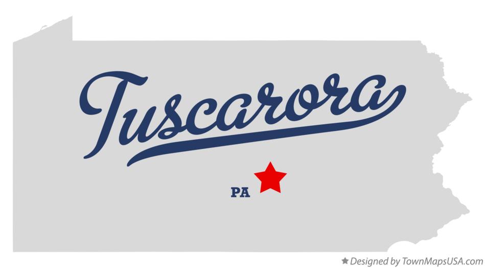 Map of Tuscarora Pennsylvania PA