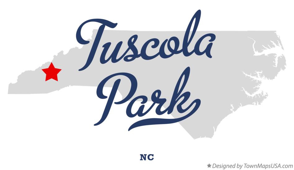 Map of Tuscola Park North Carolina NC