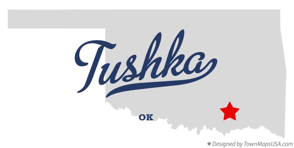 Map of Tushka Oklahoma OK