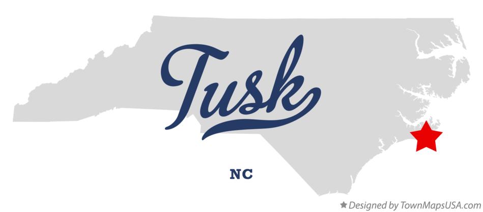 Map of Tusk North Carolina NC