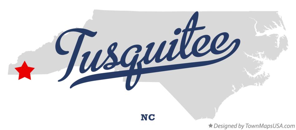 Map of Tusquitee North Carolina NC