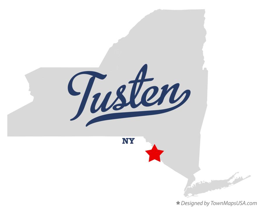 Map of Tusten New York NY