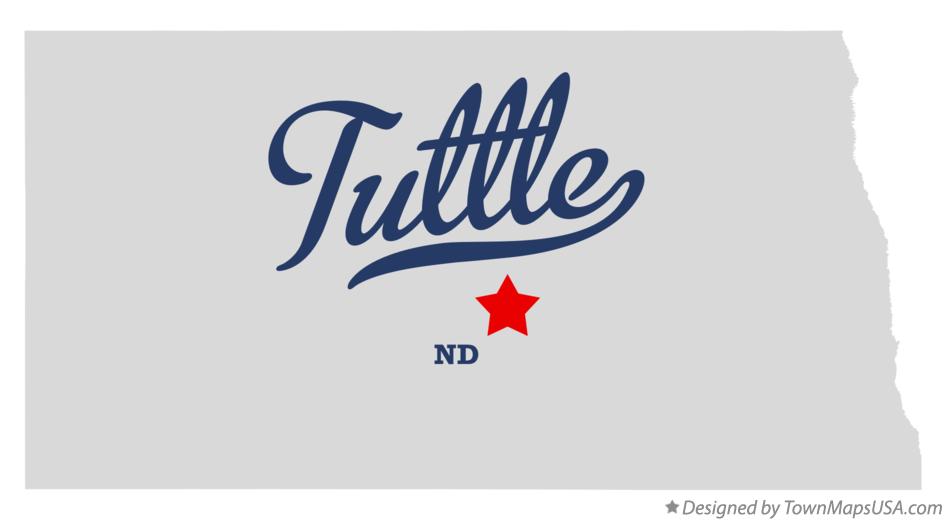 Map of Tuttle North Dakota ND