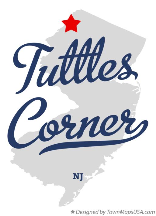 Map of Tuttles Corner New Jersey NJ