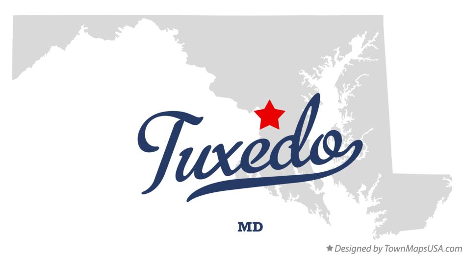 Map of Tuxedo Maryland MD