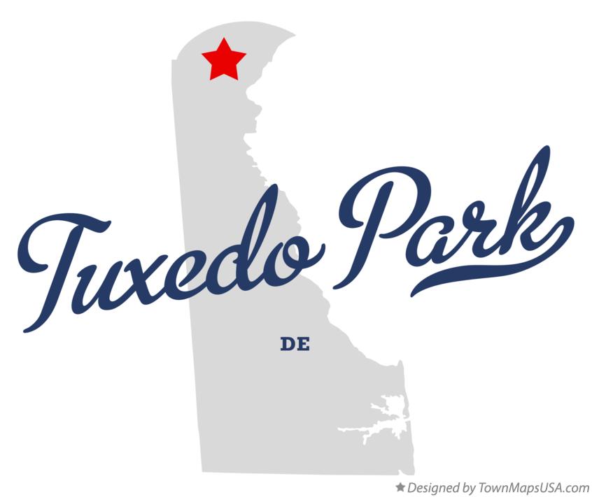 Map of Tuxedo Park Delaware DE