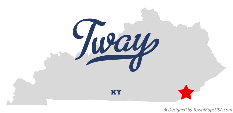 Map of Tway Kentucky KY
