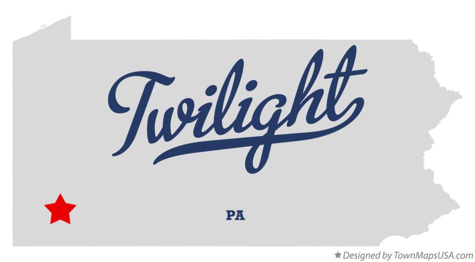Map of Twilight Pennsylvania PA