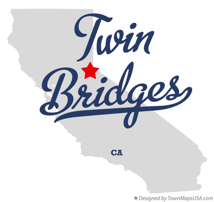 Map of Twin Bridges California CA