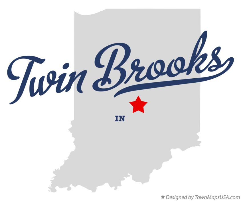 Map of Twin Brooks Indiana IN